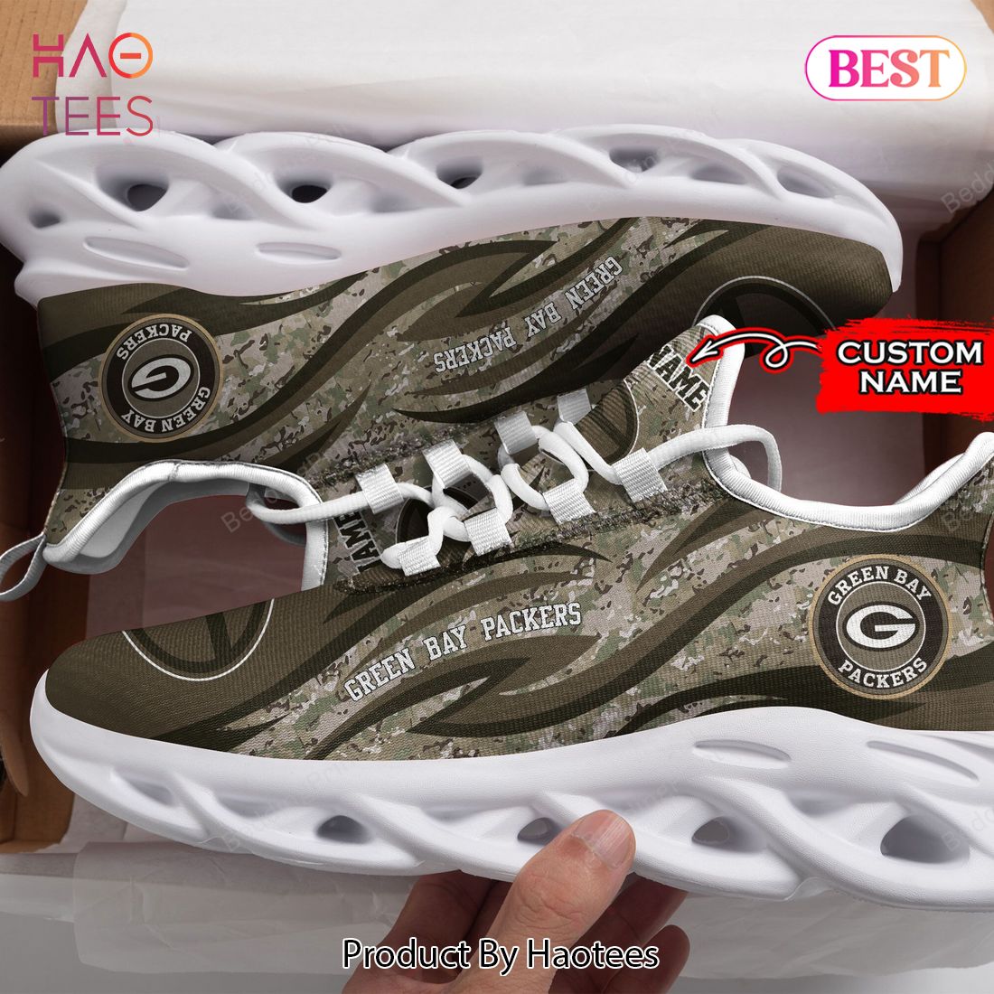 Green Bay Packers NFL Camouflage Max Soul Shoes
