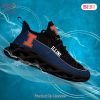 Illinois Fighting Illini NCAA White Blue Orange Max Soul Shoes