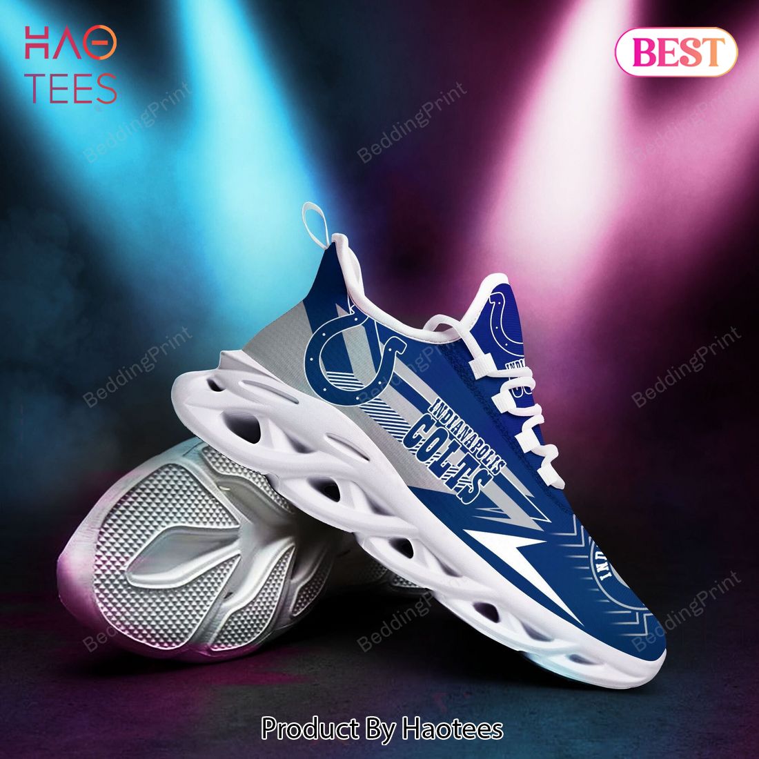 Indianapolis Colts NFL Blue Mix Grey Max Soul Shoes Indianapolis Colts NFL Blue Mix Grey Max Soul Shoes