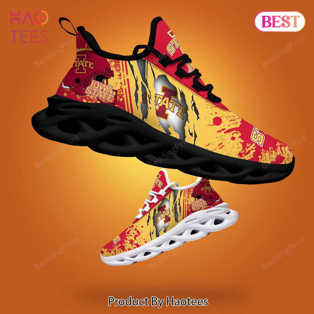 Iowa State Cyclones NCAA Red Mix Gold Max Soul Shoes Iowa State Cyclones NCAA Red Mix Gold Max Soul Shoes