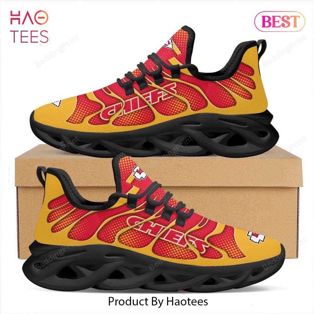 Kansas City Chiefs NFL Gold Mix Red Max Soul Shoes Kansas City Chiefs NFL Gold Mix Red Max Soul Shoes