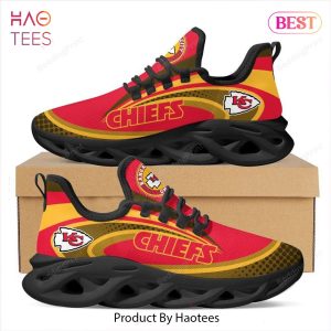 Kansas City Chiefs NFL Red Gold Color Max Soul Shoes