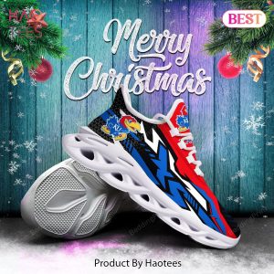 Kansas Jayhawks NCAA Black Blue Red Max Soul Shoes