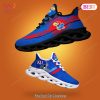 Kansas Jayhawks NCAA Red Blue Flower Max Soul Shoes
