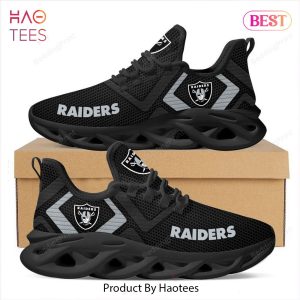 Las Vegas Raiders NFL Black Color Max Soul Shoes