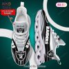 Las Vegas Raiders NFL Black Mix Grey Custom Name Max Soul Shoes