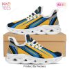 Los Angeles Chargers Geometric Hexagon Design Trending Blue Gold Black Max Soul Shoes