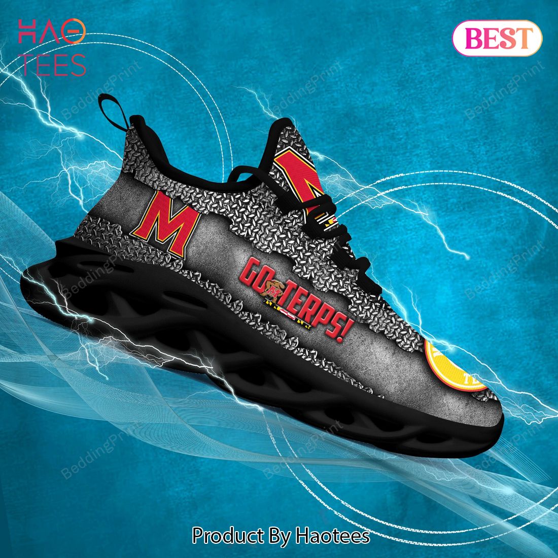 Maryland Terrapins NCAA Go Terps Black Red Max Soul Shoes Maryland Terrapins NCAA Go Terps Black Red Max Soul Shoes