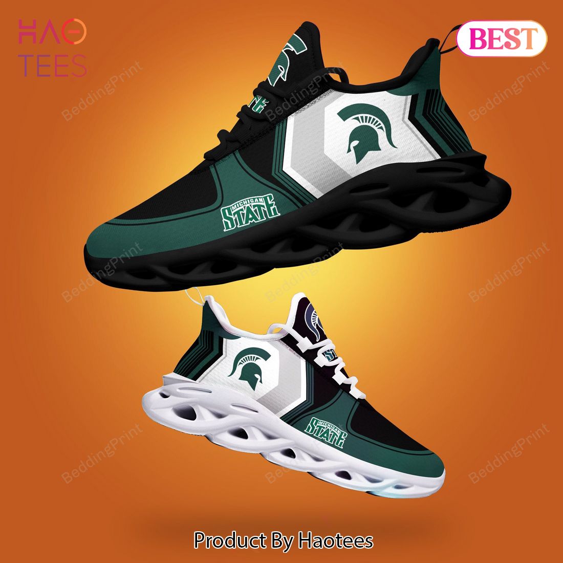 Michigan State Spartans NCAA Green White Black Max Soul Shoes