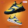 Michigan Wolverines NCAA Personalized White Blue Gold Max Soul Shoes