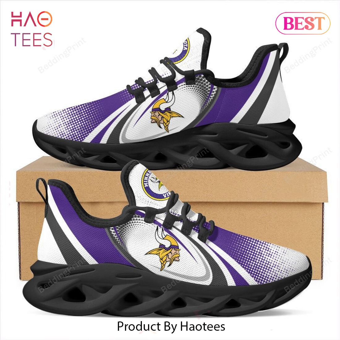Minnesota Vikings NFL Violet Mix White Max Soul Shoes