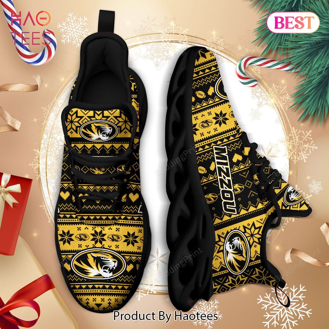 Missouri Tigers NCAA Black Mix Gold Max Soul Shoes