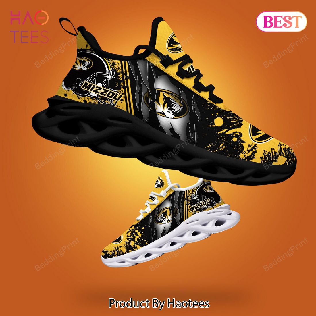 Missouri Tigers NCAA Trending Black Mix Gold Max Soul Shoes