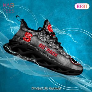 NC State Wolfpack NCAA Black Red Max Soul Shoes