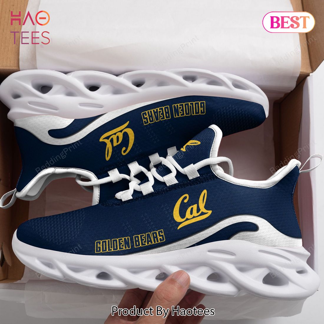 NCAA California Golden Bears Blue Color Max Soul Shoes