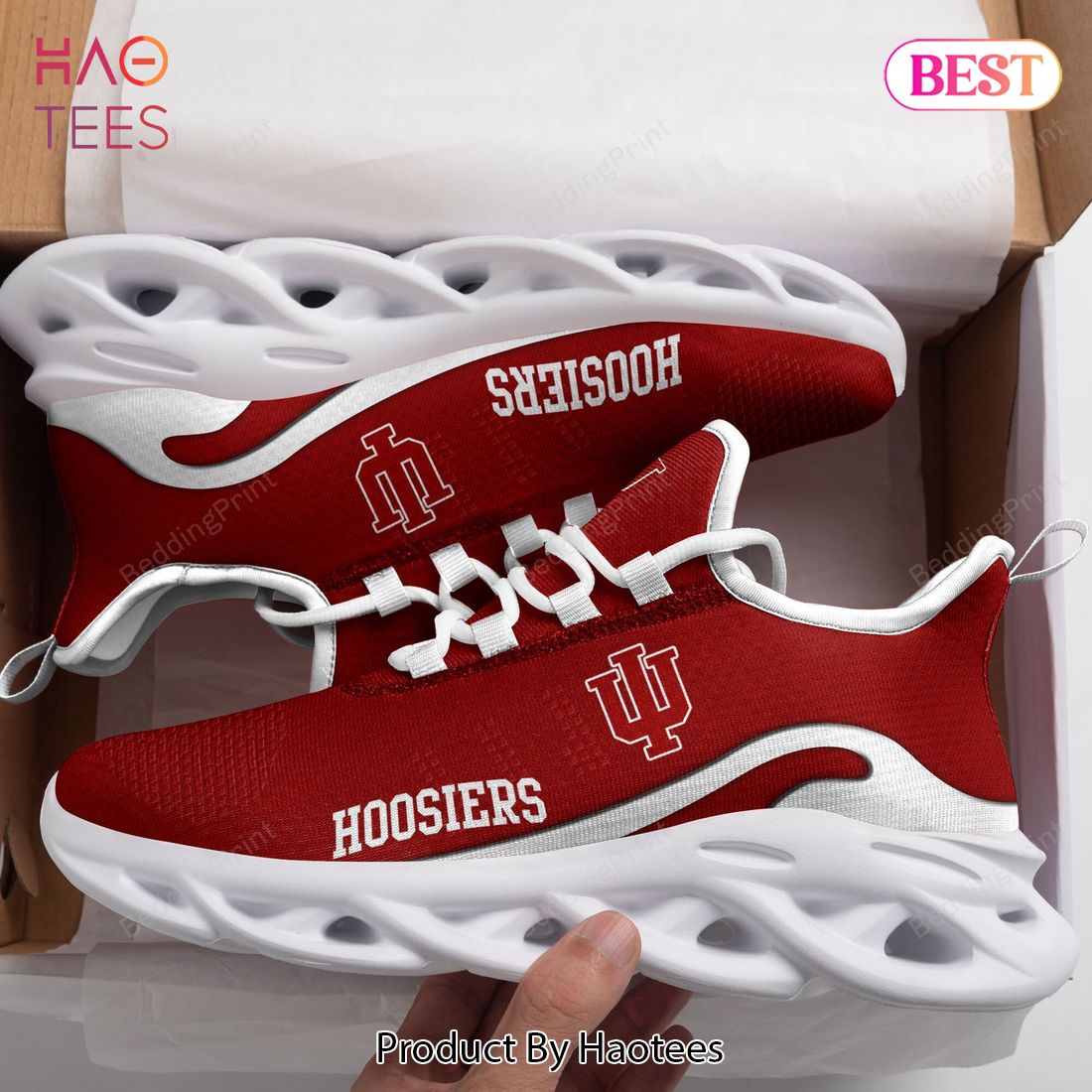 NCAA Indiana Hoosiers Red Color Max Soul Shoes