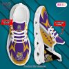 NCAA LSU Tigers Personalized Black Gold Violet Max Soul Shoes
