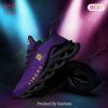 NCAA LSU Tigers Personalized Violet Mix Gold Max Soul Shoes