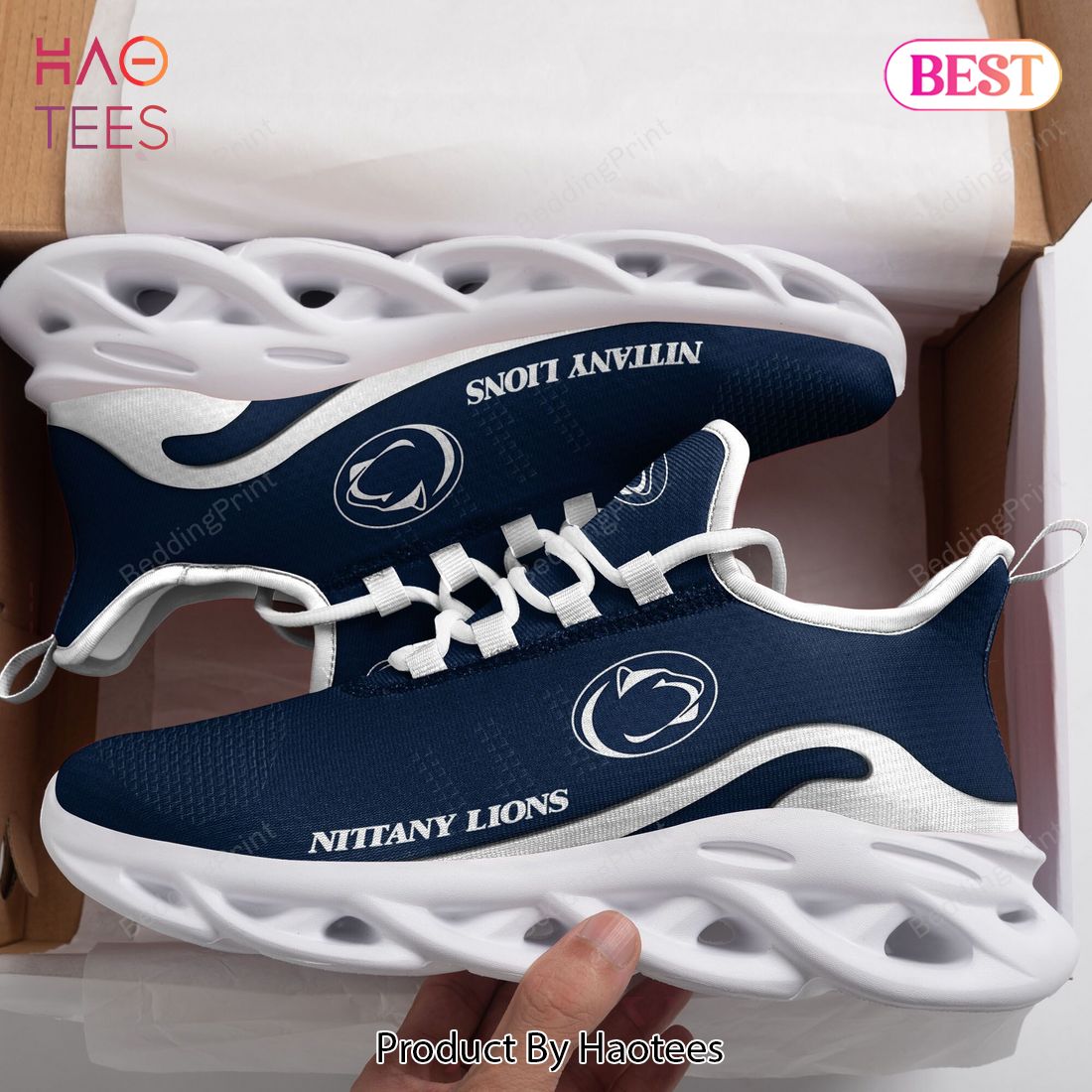 NCAA Penn State Nittany Lions Blue Color Max Soul Shoes