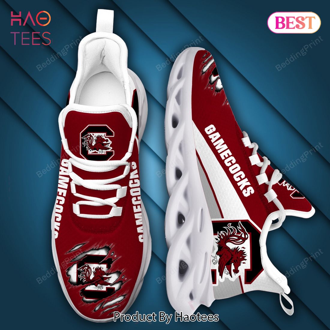 NCAA South Carolina Gamecocks Red Color Max Soul Shoes