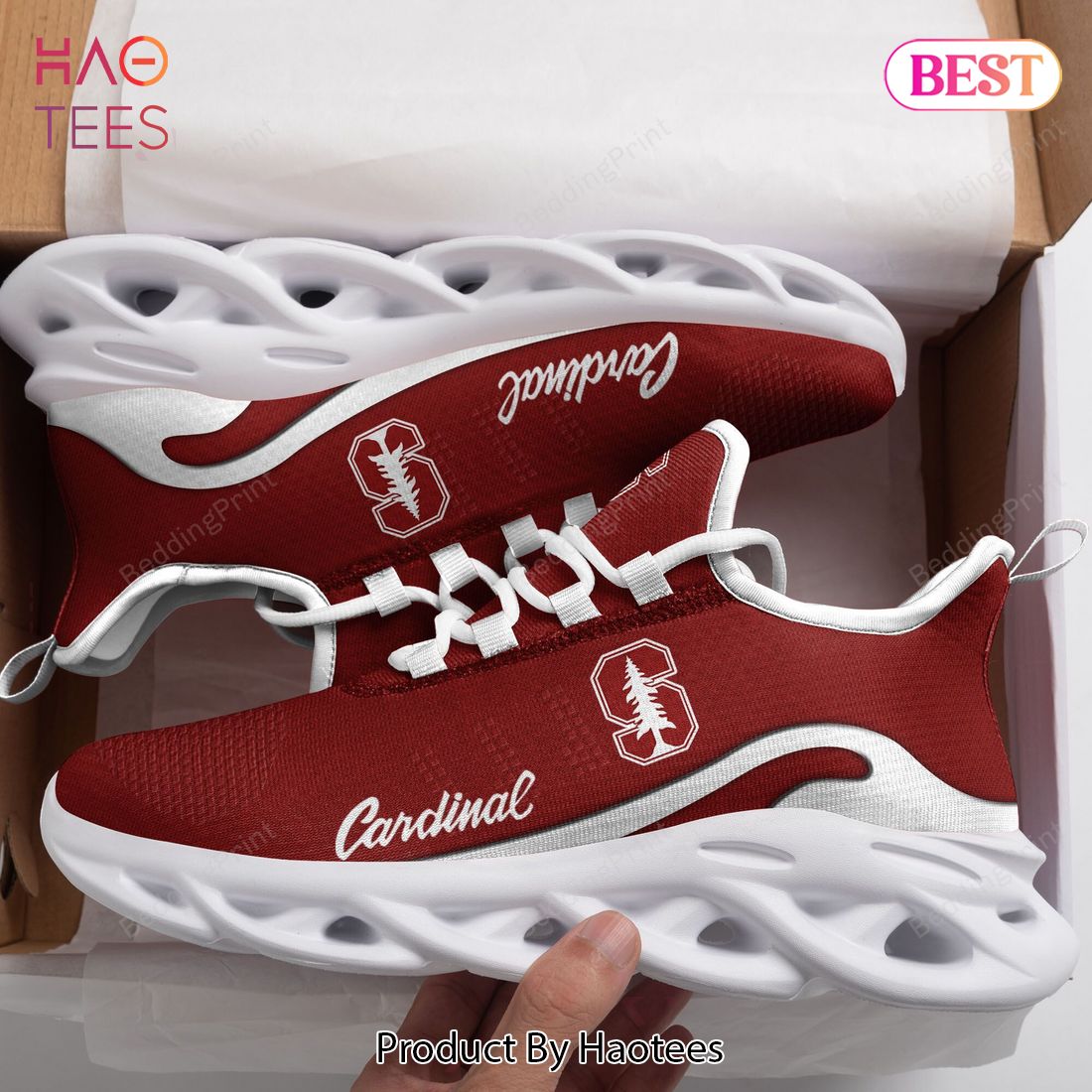 NCAA Stanford Cardinal Red Color Max Soul Shoes