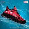 Nebraska Cornhuskers NCAA Black Red Color Max Soul Shoes