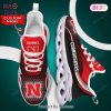 Nebraska Cornhuskers NCAA Trending Black Red Color Max Soul Shoes