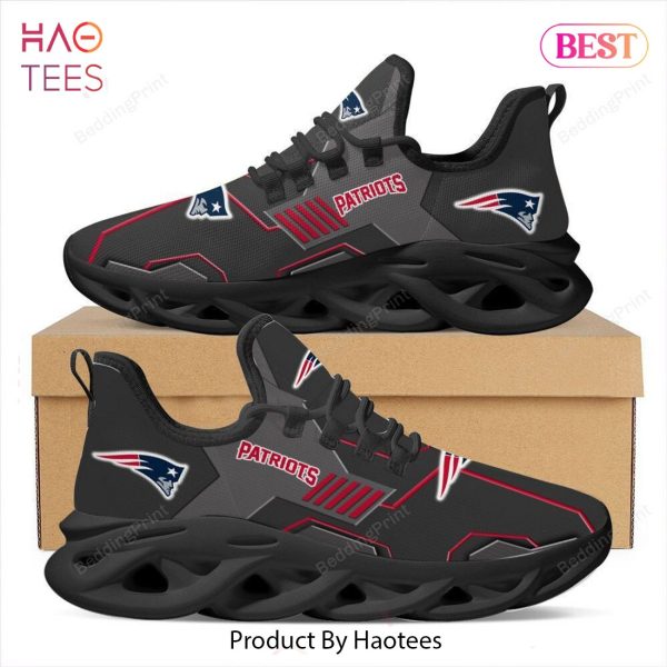 New England Patriots NFL Black Color Max Soul Shoes