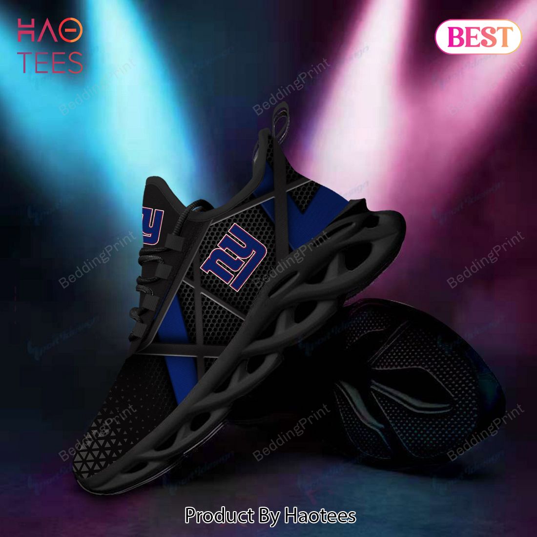 New York Giants NFL Hot Trend Black Blue Max Soul Shoes