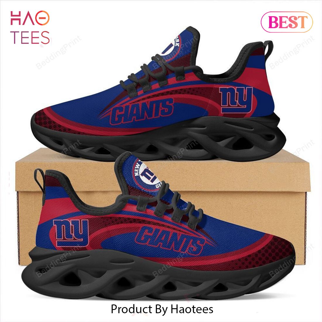 New York Giants NFL Red Blue Color Max Soul Shoes