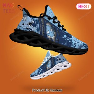 North Carolina Tar Heels NCAA Hot Trend Blue Color Max Soul Shoes