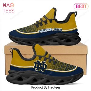 Notre Dame Fighting Irish NCAA Gold Color Max Soul Shoes