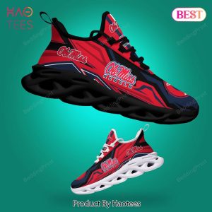 Ole Miss Rebels NCAA Hot Trend Blue Mix Red Max Soul Shoes