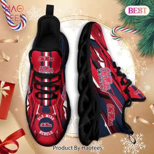 Ole Miss Rebels NCAA Hot Trend Red Mix Blue Max Soul Shoes