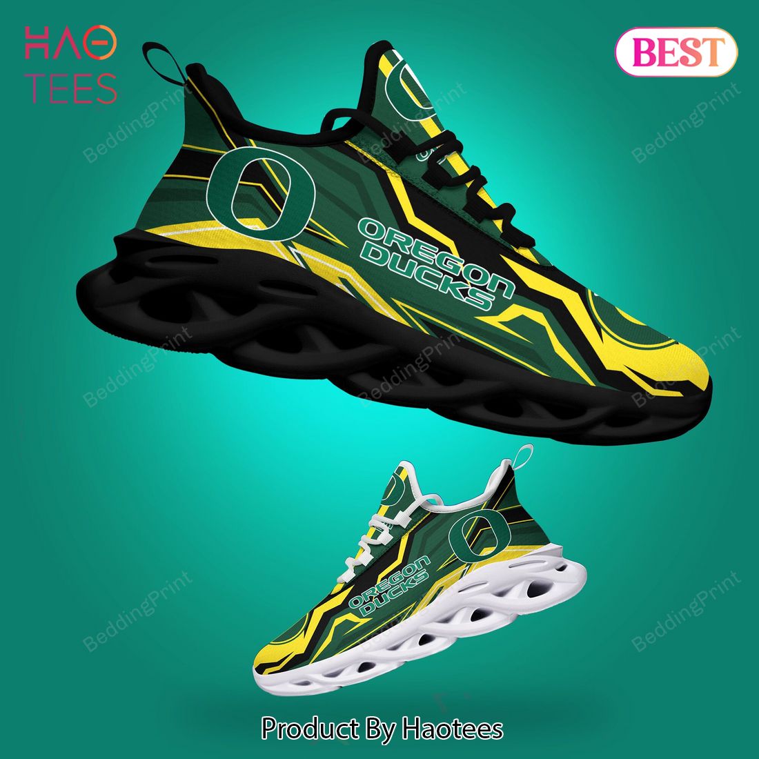 Oregon Ducks NCAA Green Mix Gold Max Soul Shoes