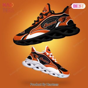 Oregon State Beavers NCAA Black Mix Orange Max Soul Shoes