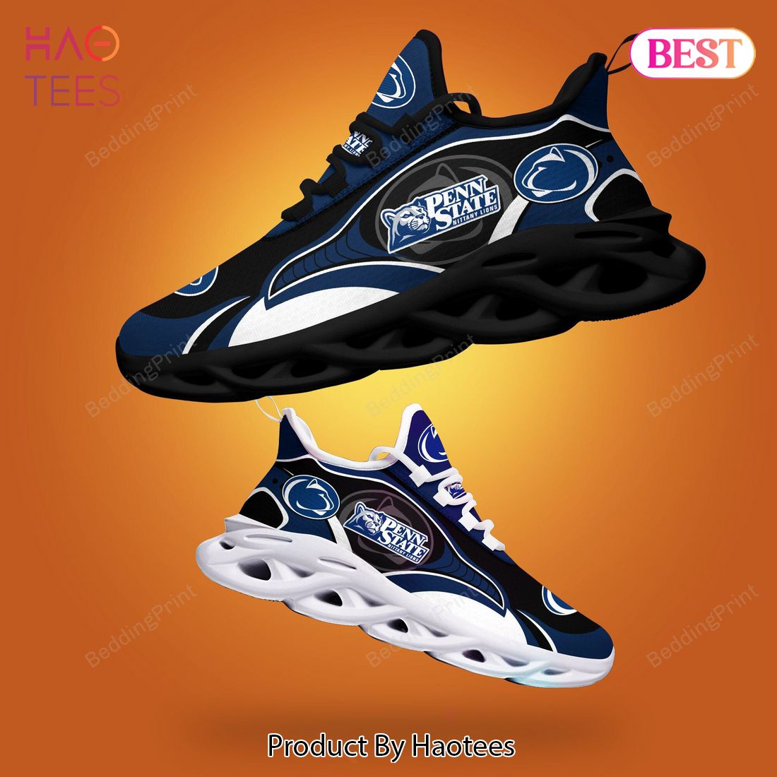 Penn State Nittany Lions NCAA Blue Mix Black Max Soul Shoes