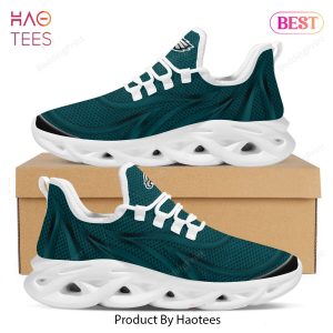 Philadelphia Eagles Neon Flames Design Trending Blue Max Soul Shoes