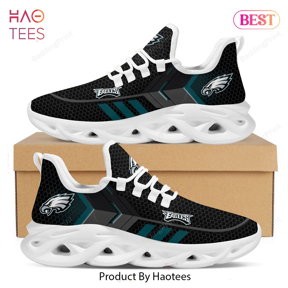 Philadelphia Eagles NFL Trending Blue Black Color Max Soul Shoes
