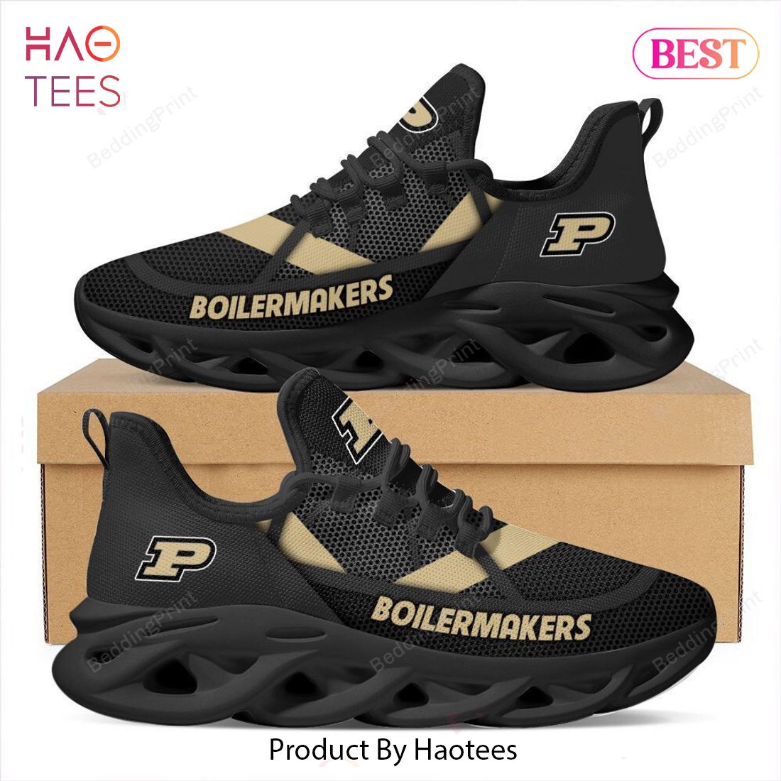 Purdue Boilermakers NCAA Black Color Max Soul Shoes