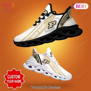 Purdue Boilermakers NCAA White Mix Brown Max Soul Shoes