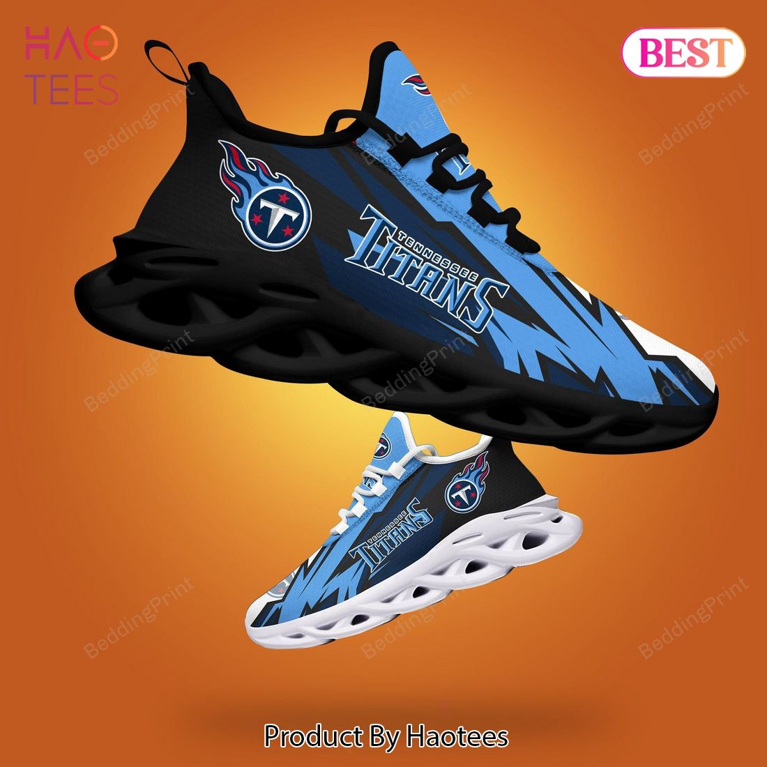 Tennessee Titans NFL Black Mix Blue Max Soul Shoes