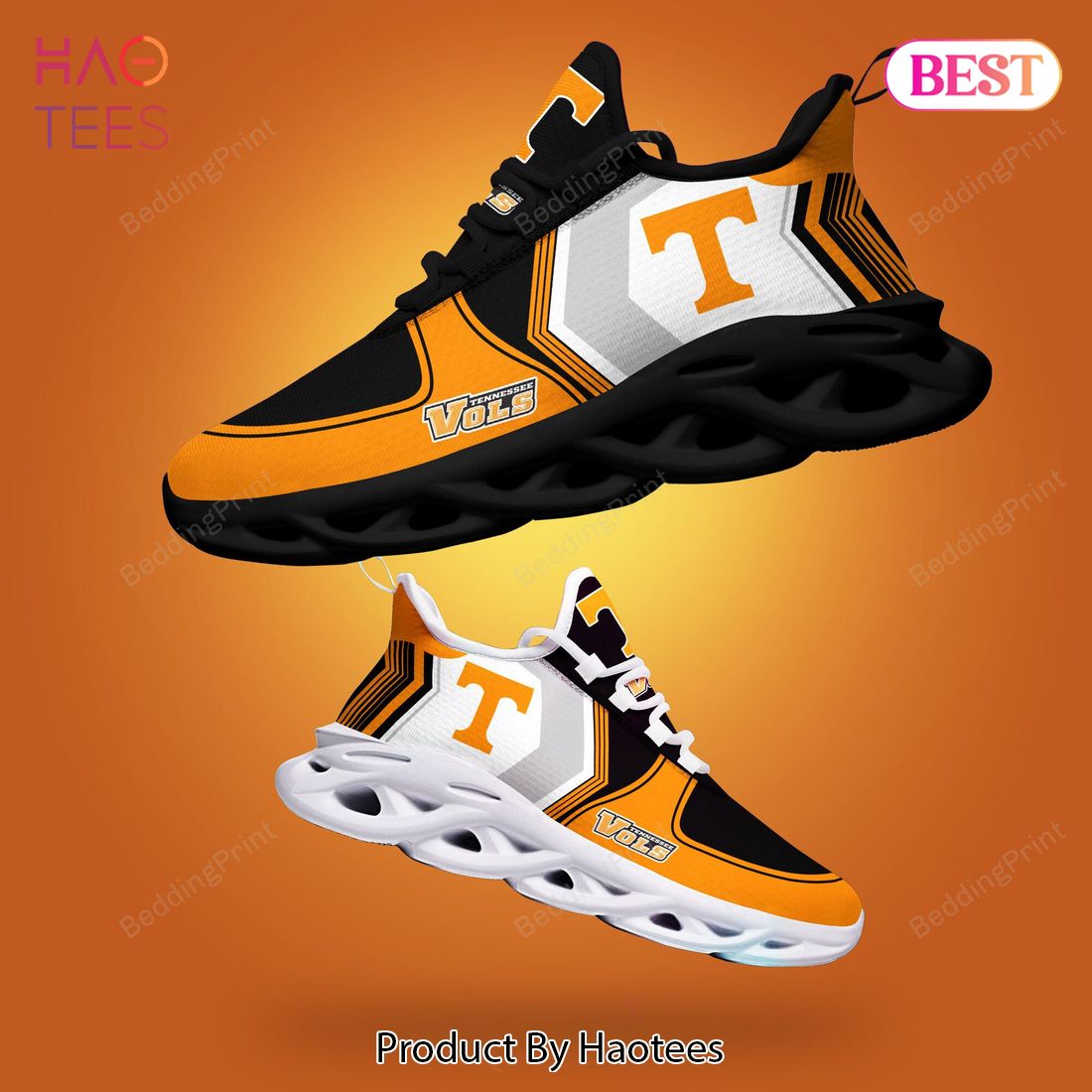 Tennessee Volunteers NCAA Black Orange White Max Soul Shoes