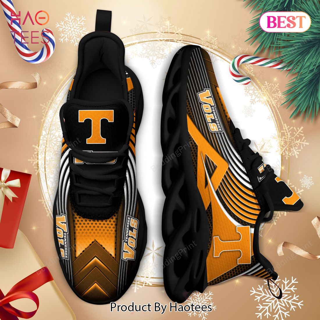 Tennessee Volunteers NCAA Orange Mix Black Max Soul Shoes