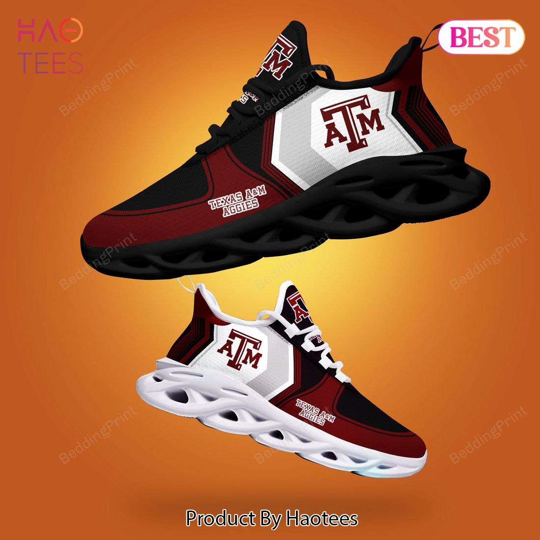 Texas A&M Aggies NCAA White Mix Red Max Soul Shoes
