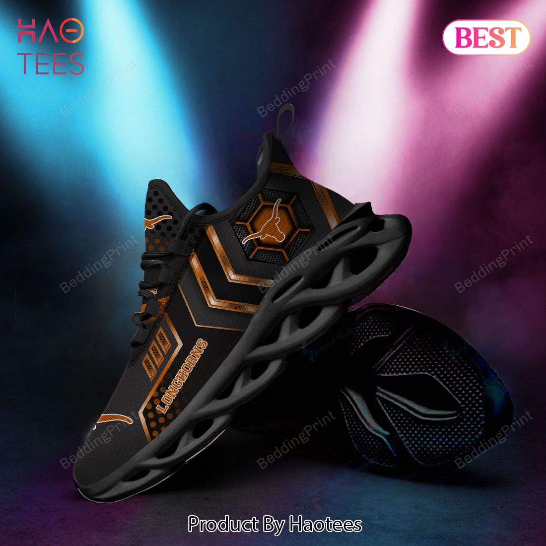Texas Longhorns NCAA Orange Mix Black Max Soul Shoes Texas Longhorns NCAA Orange Mix Black Max Soul Shoes