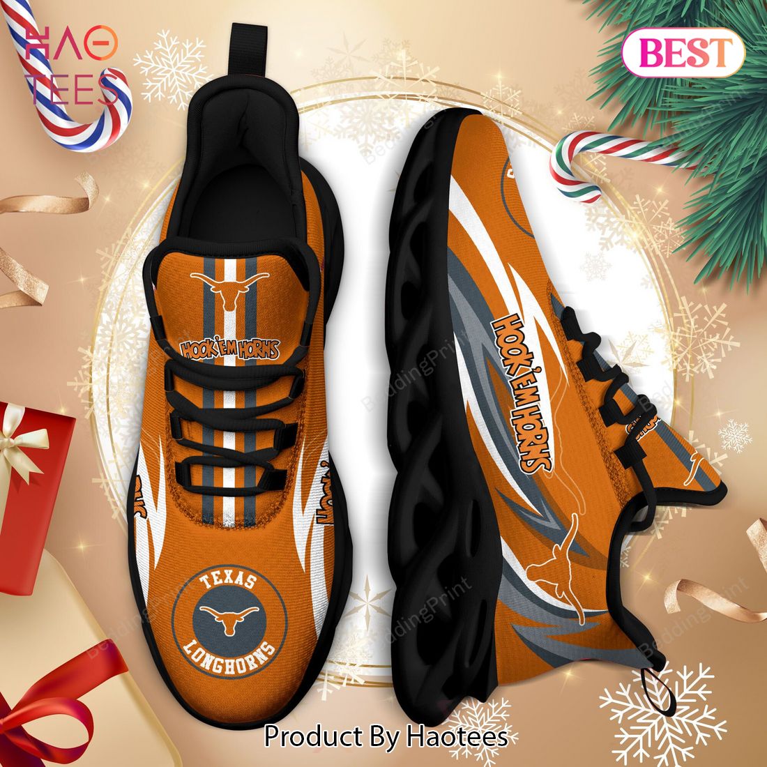 Texas Longhorns NCAA Orange Mix Grey Max Soul Shoes Texas Longhorns NCAA Orange Mix Grey Max Soul Shoes