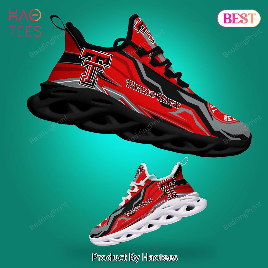 Texas Tech Red Raiders NCAA Red Mix Grey Max Soul Shoes Texas Tech Red Raiders NCAA Red Mix Grey Max Soul Shoes