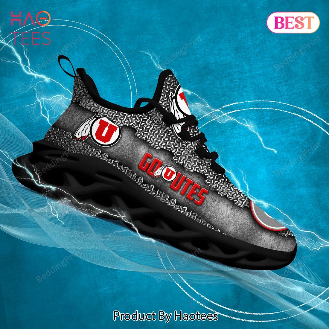 Utah Utes NCAA Black Color Max Soul Shoes