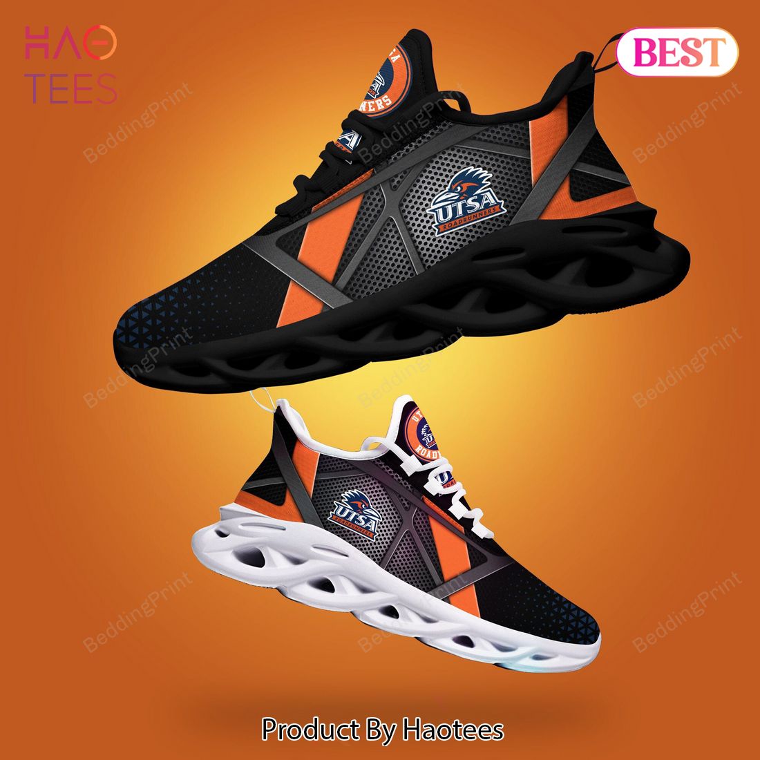 UTSA Roadrunners NCAA Black Mix Orange Max Soul Shoes